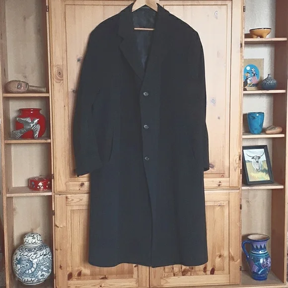 London Fog Wool Overcoat Size 44L Cut # Y1469 - Picture 2 of 12